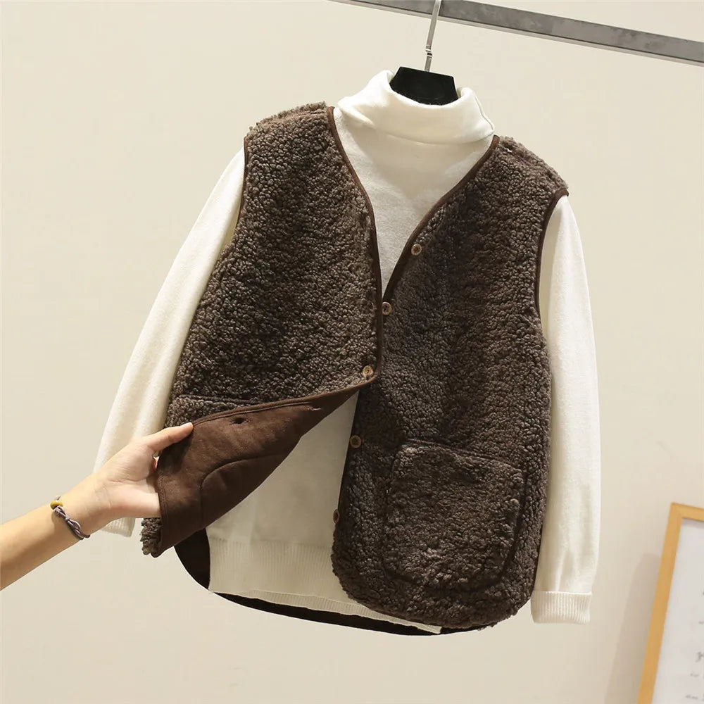 Classic Teddy Cardigan Women – Cozy Soft Knit Open Front Sweater