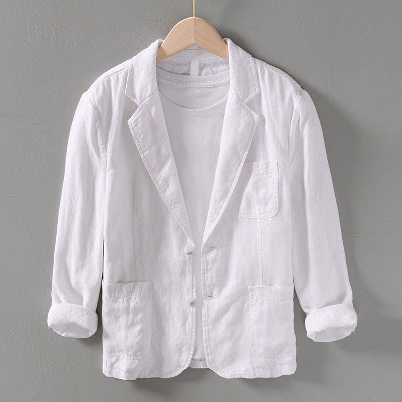 Women's Linen Blazer – Stylish Lightweight Jacket for Work and Casual Wear