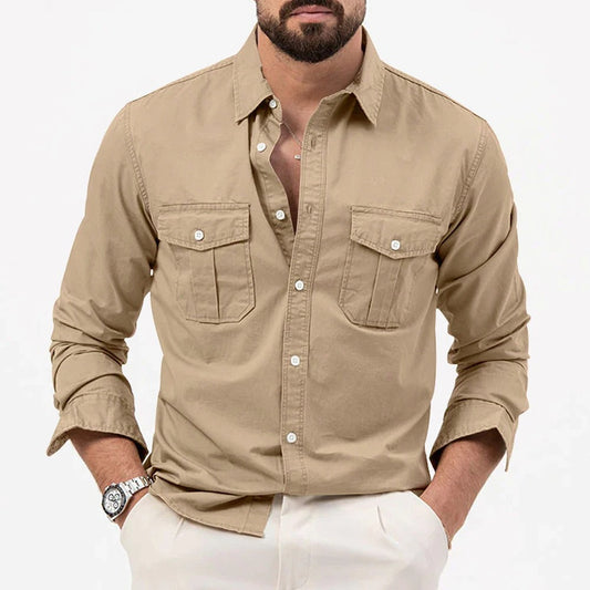 Men's Rugged Shirt – Durable Outdoor Workwear with Classic Fit