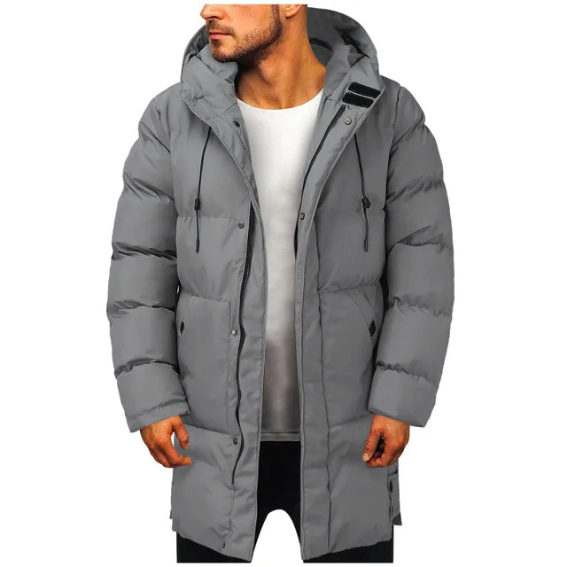 Men's Parka Jacket – Warm Waterproof Winter Coat with Hood