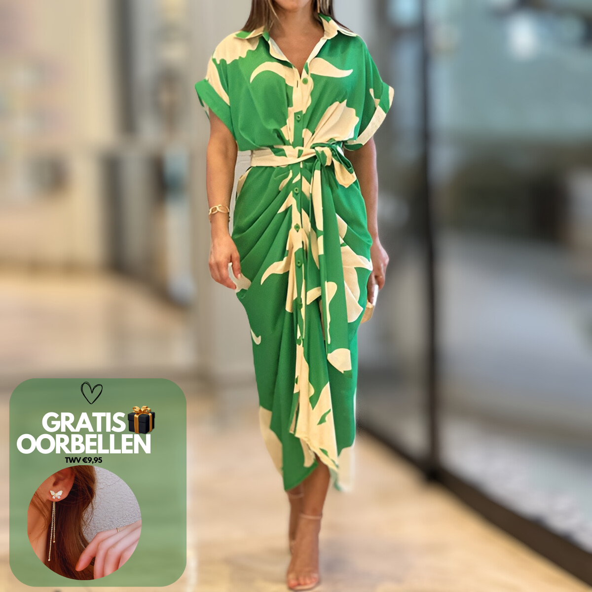 Summer Dress Women – Elegant Floral Midi Dress for Casual Outings