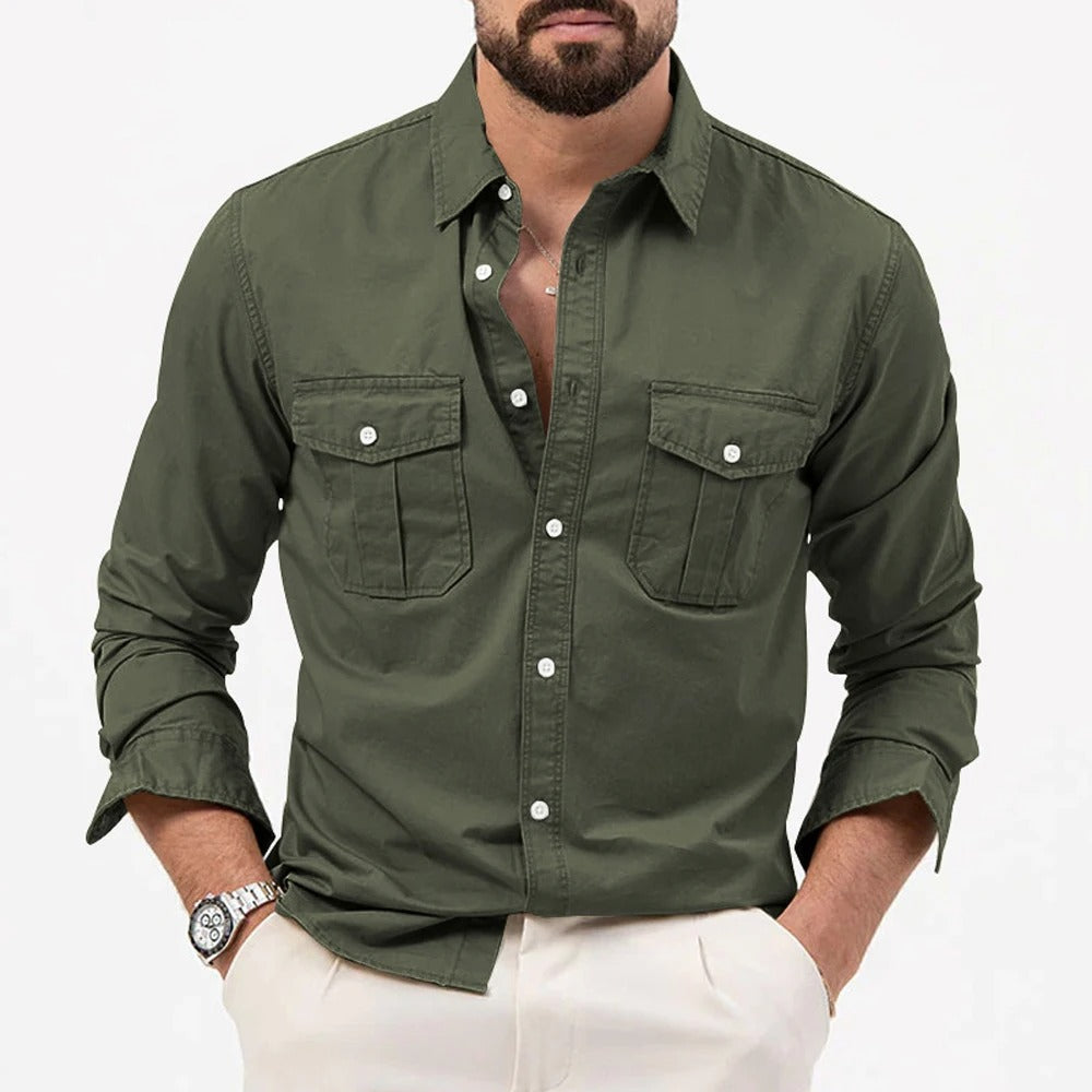 Men's Rugged Shirt – Durable Outdoor Workwear with Classic Fit