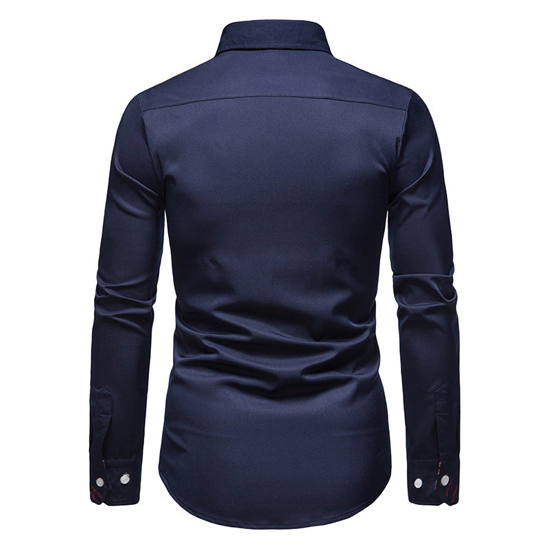 Anti-Wrinkle Dress Shirt – Men's Stylish, Comfortable, and Breathable Formal Wear