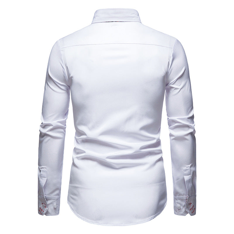 Anti-Wrinkle Dress Shirt – Men's Stylish, Comfortable, and Breathable Formal Wear