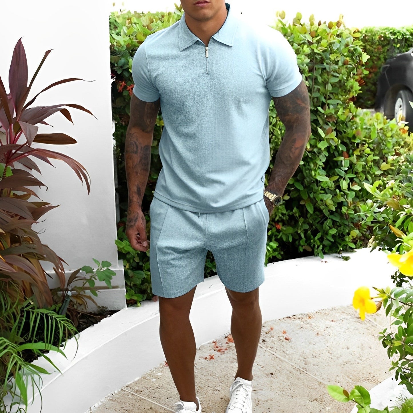 Men's Two-Piece Set – Stylish Casual Outfit for Comfort