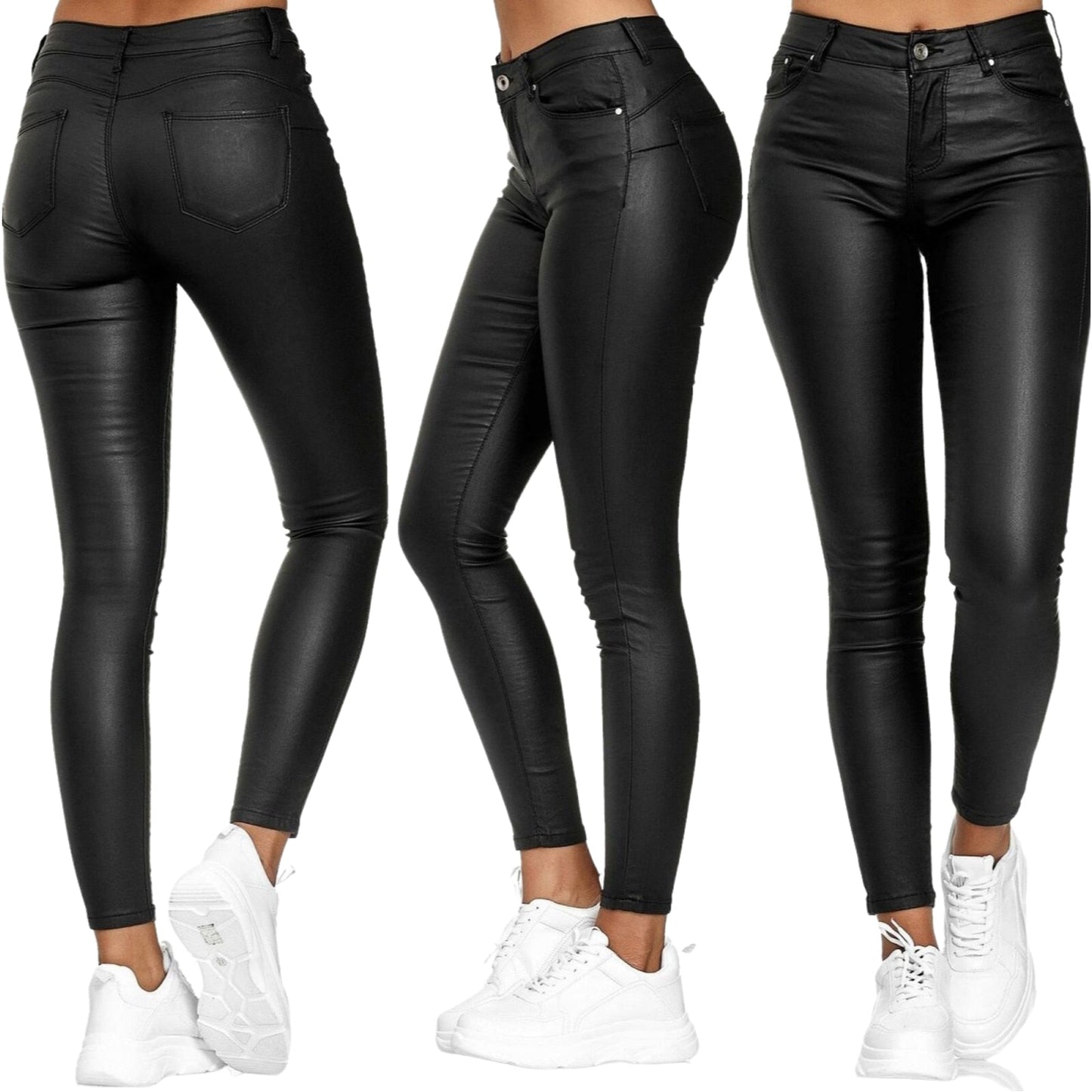 Leather Stretch Pants for Women – Slim Fit, Comfortable & Stylish