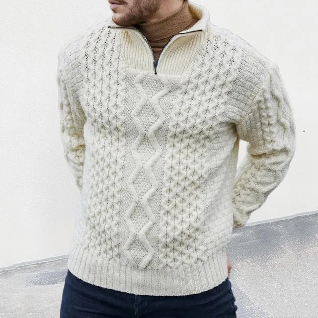 Men's Winter Sweater – Warm Knit Pullover for Cold Weather