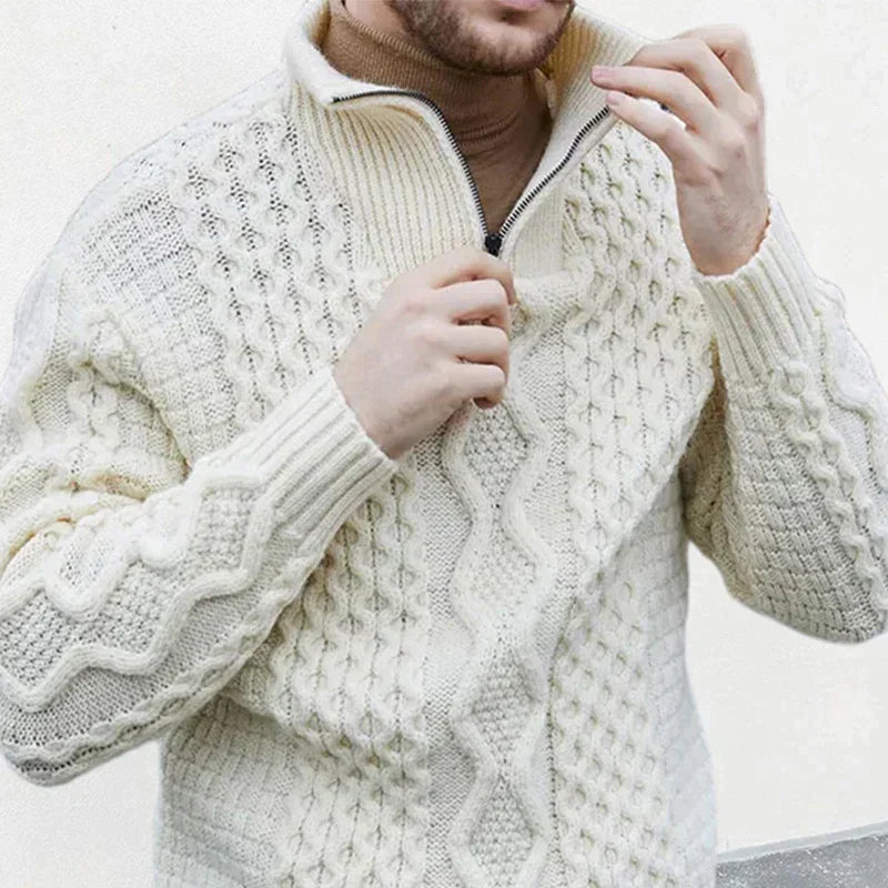 Men's Winter Sweater – Warm Knit Pullover for Cold Weather