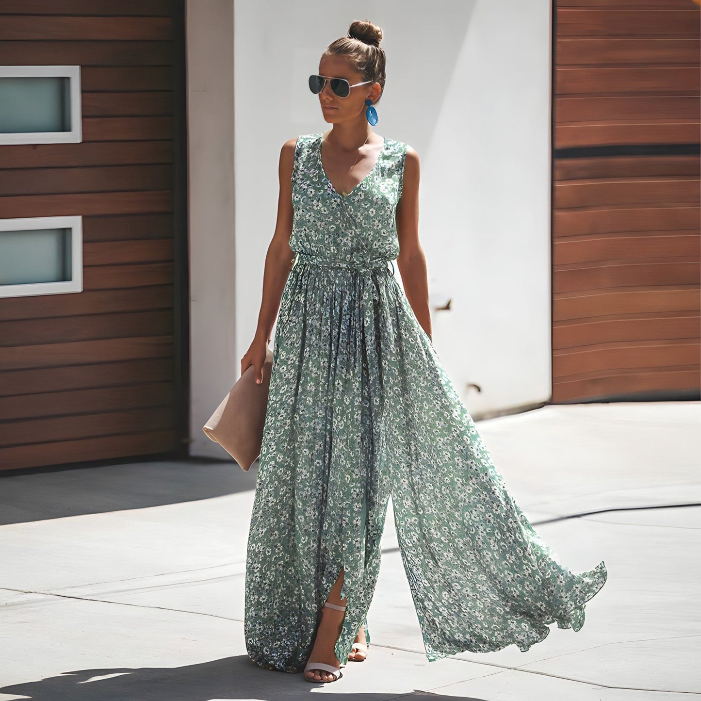 Bohemian Long Dress – Chic Floral Maxi Dress for Women