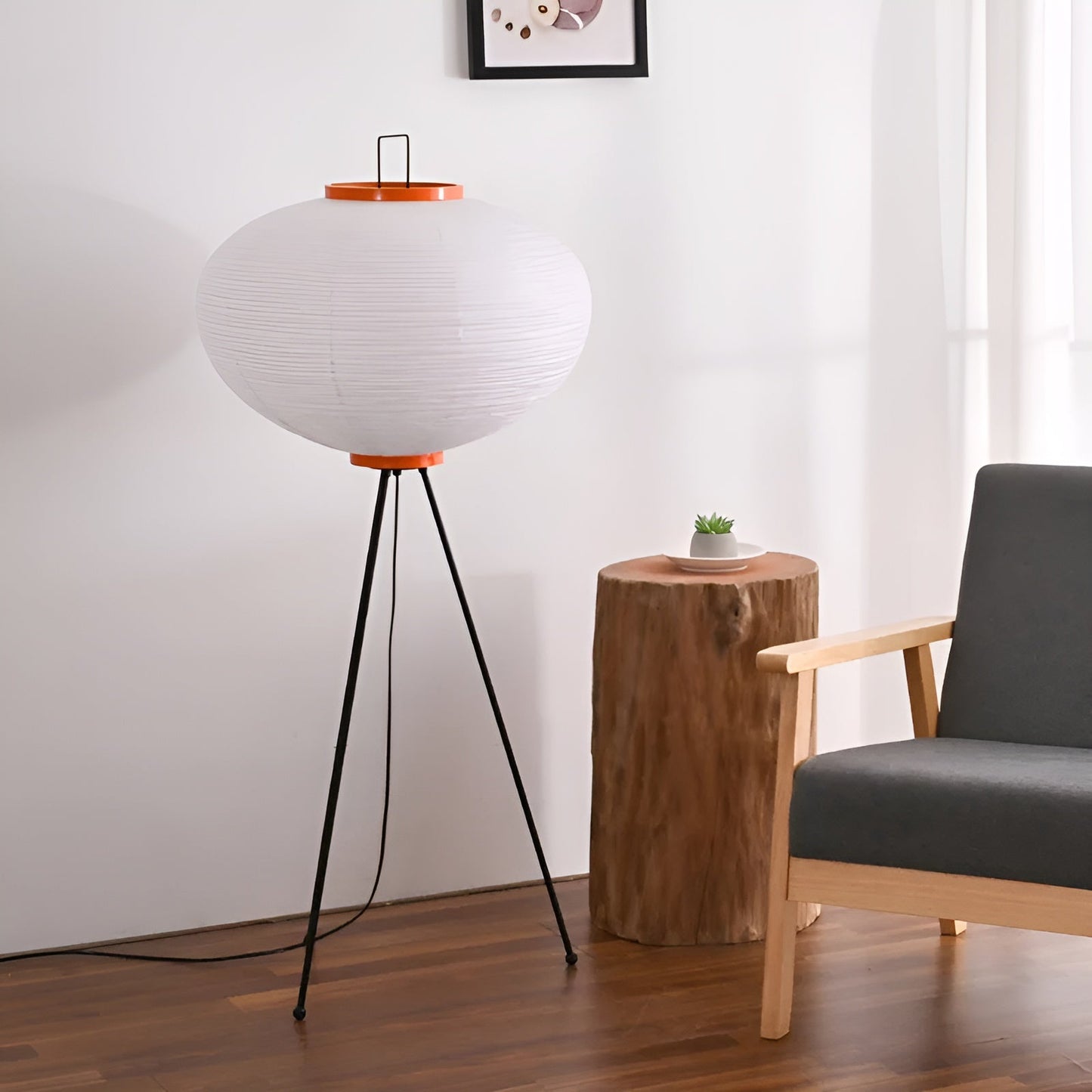 Japanese Floor Lamp – Rice Paper Design for Cozy Home Lighting Decor