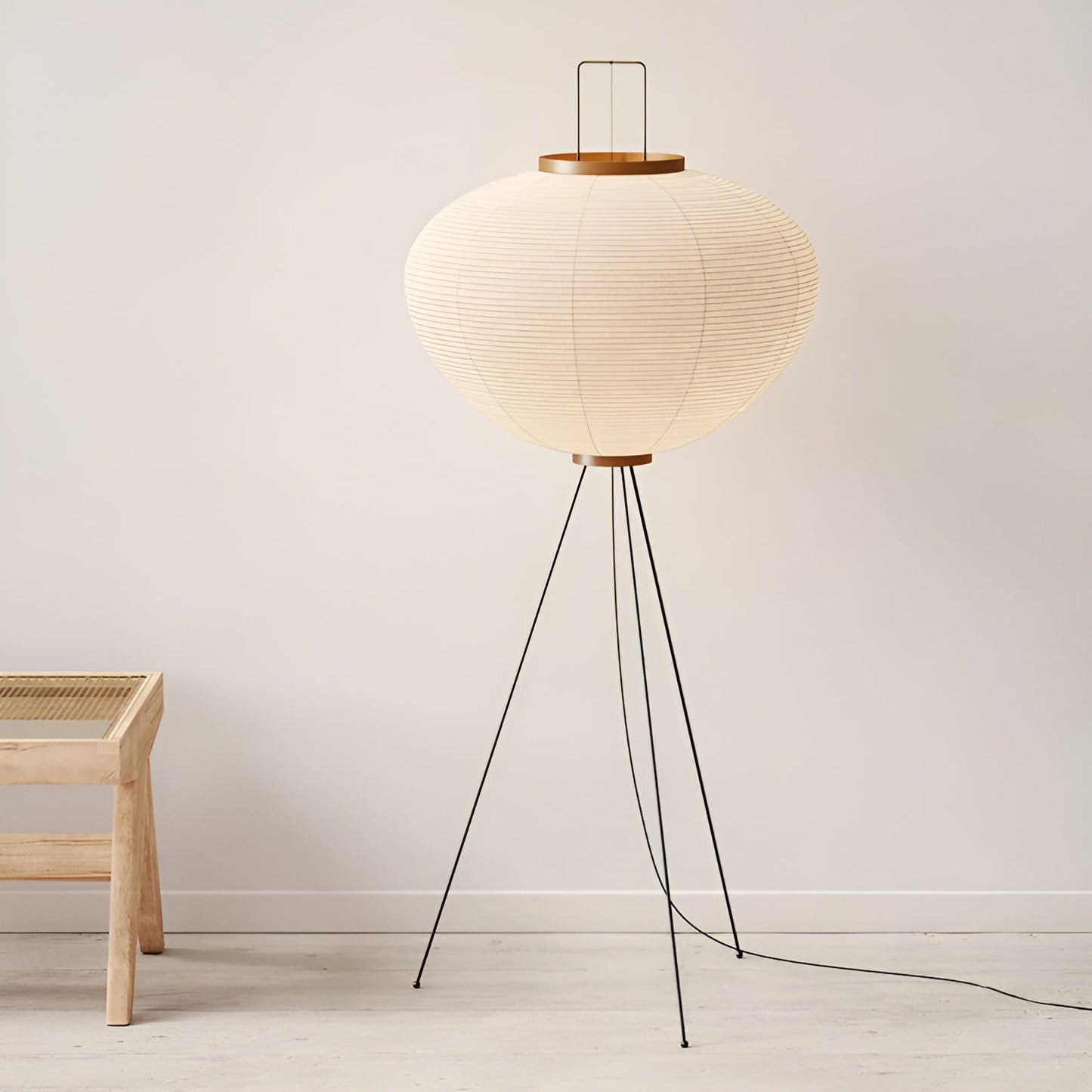 Japanese Floor Lamp – Rice Paper Design for Cozy Home Lighting Decor