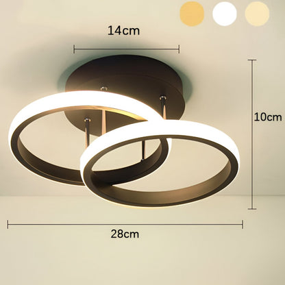 LED Ceiling Light – Elegant Artistic Swirl Design for Home Office Decor
