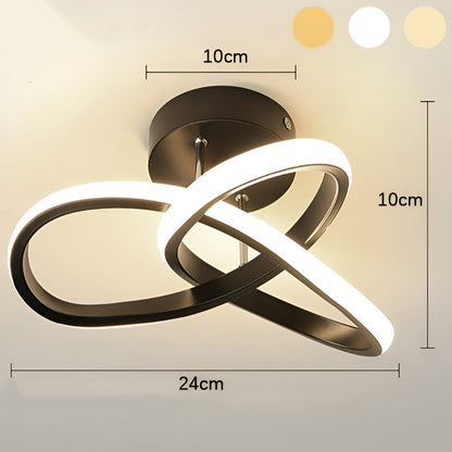 LED Ceiling Light – Elegant Artistic Swirl Design for Home Office Decor