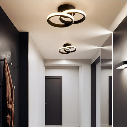 LED Ceiling Light – Elegant Artistic Swirl Design for Home Office Decor