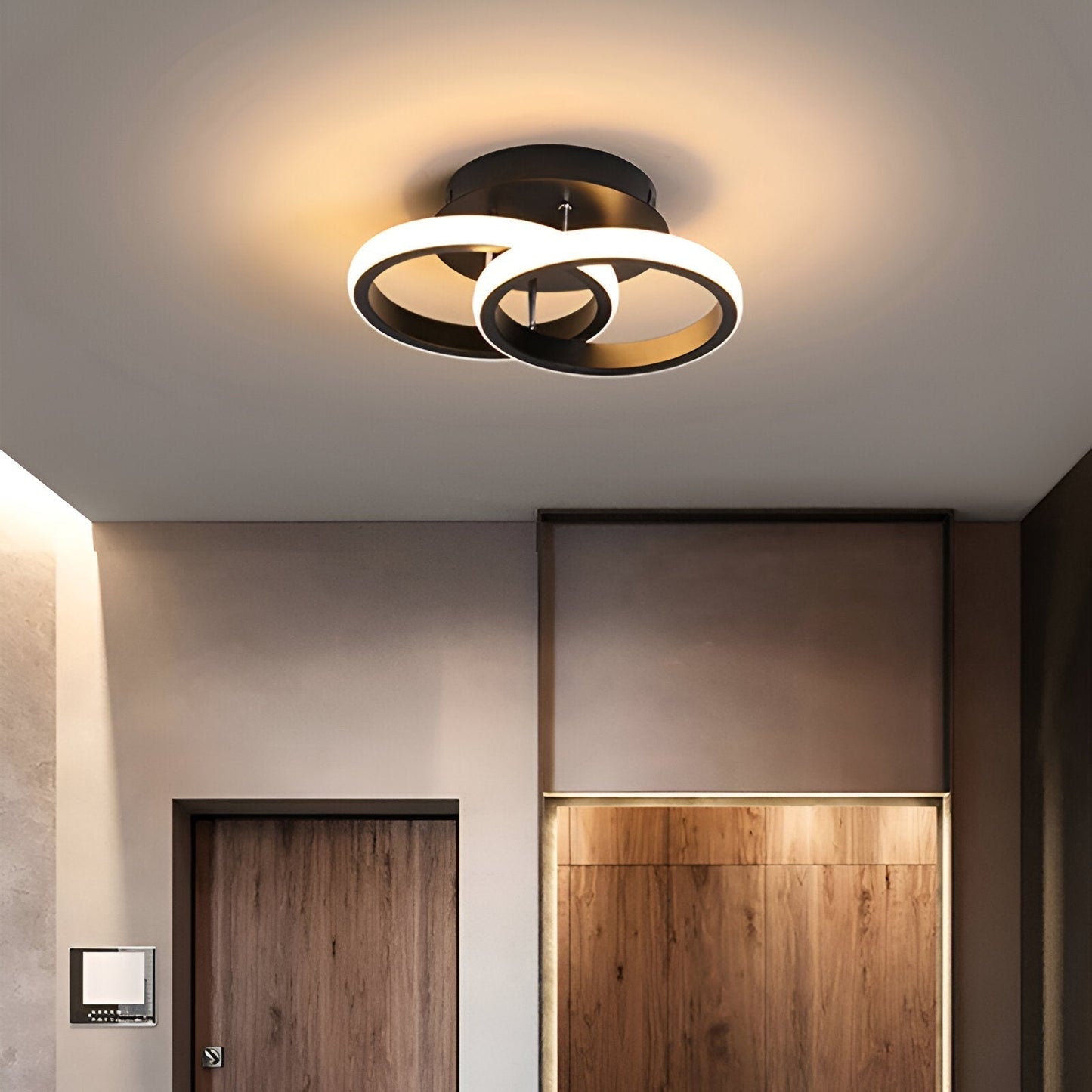 LED Ceiling Light – Elegant Artistic Swirl Design for Home Office Decor