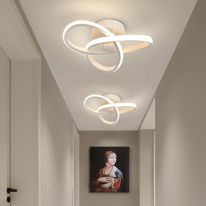 LED Ceiling Light – Elegant Artistic Swirl Design for Home Office Decor