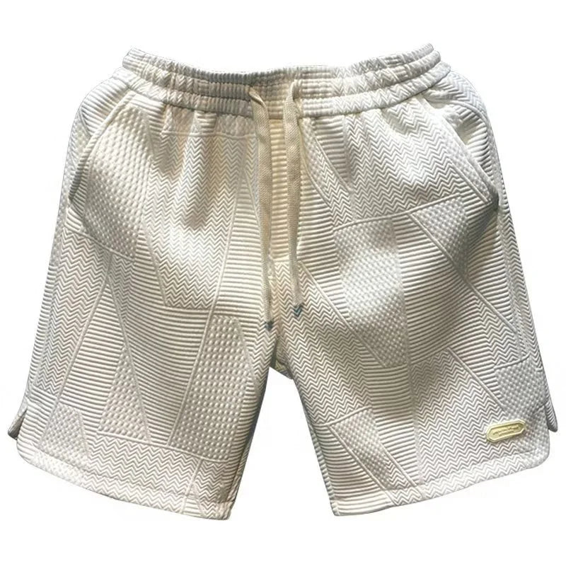 Men's Herringbone Shorts – Lightweight Breathable Casual Summer Wear