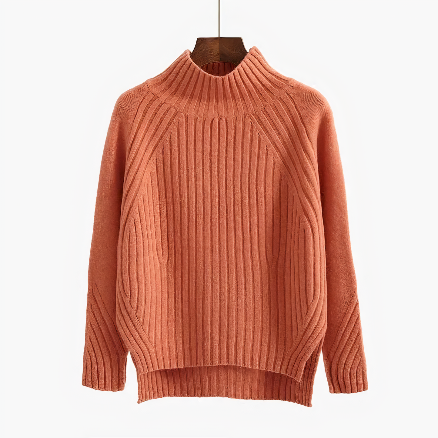 Knitted Pullover Sweater – Cozy Round Neck Knit Top for Women