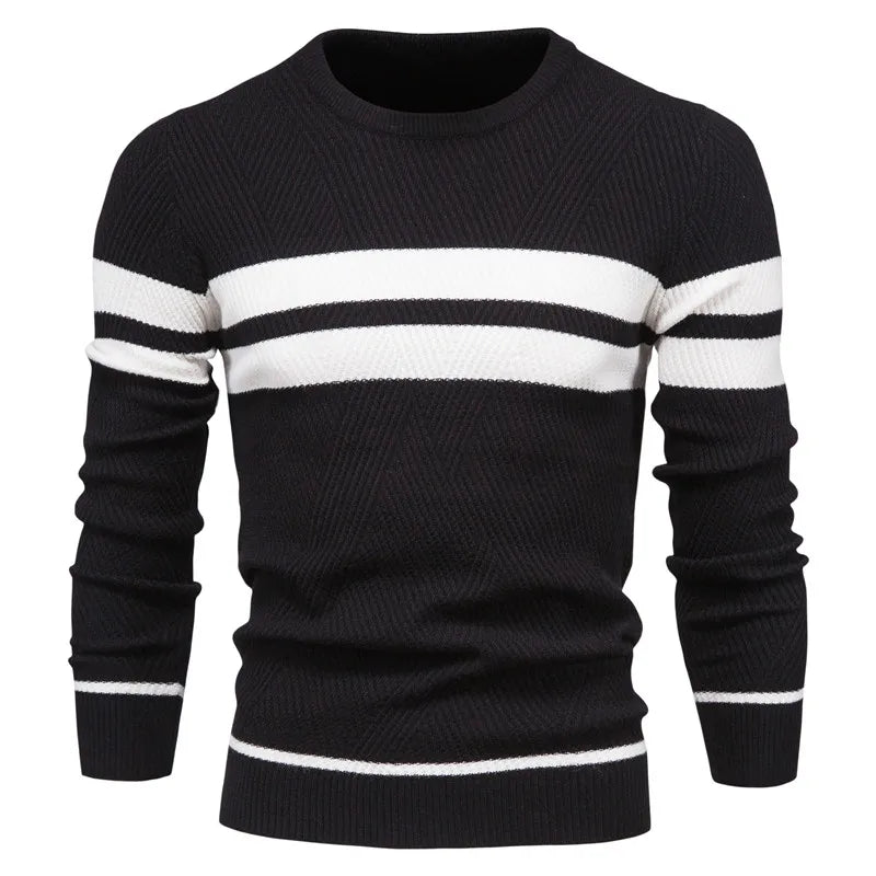 Men's Knitted Sweater – Cozy Pullover for Casual Wear