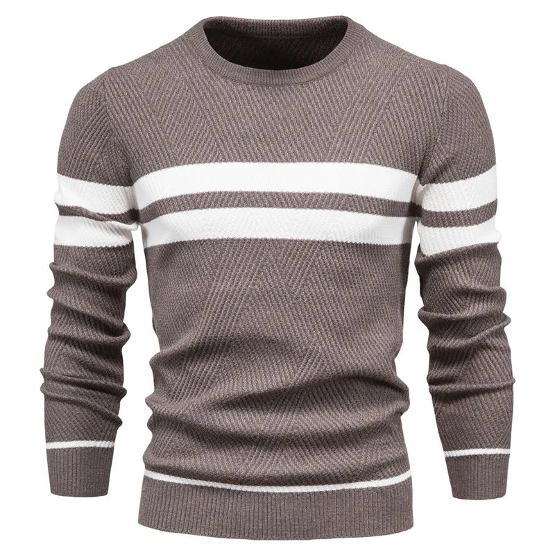 Men's Knitted Sweater – Cozy Pullover for Casual Wear