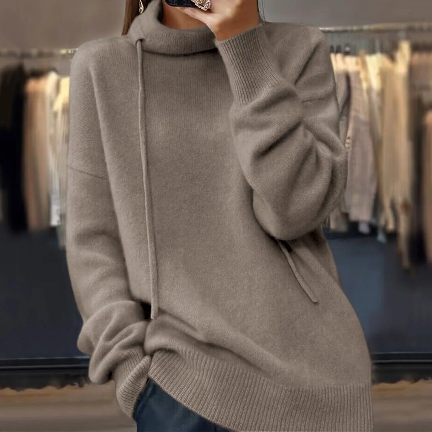 Women's Warm Sweater – Cozy Knit Pullover for Winter