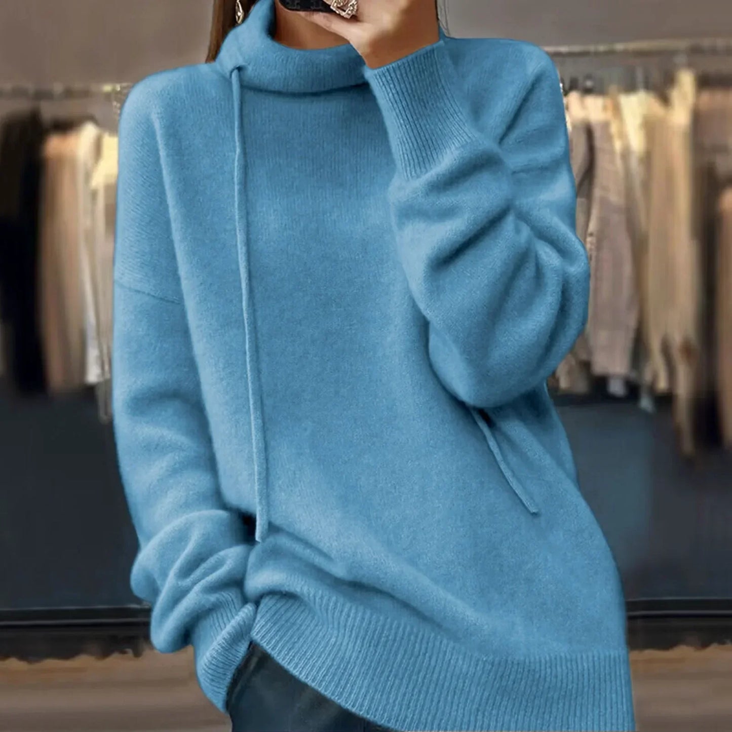 Women's Warm Sweater – Cozy Knit Pullover for Winter