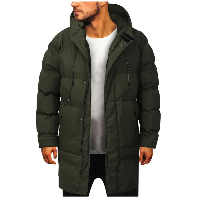 Men's Parka Jacket – Warm Waterproof Winter Coat with Hood