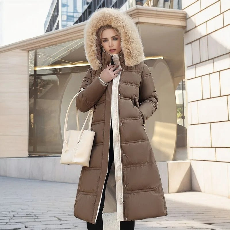 Winter Jacket Women – Stylish Warm Coat with Hood and Pockets