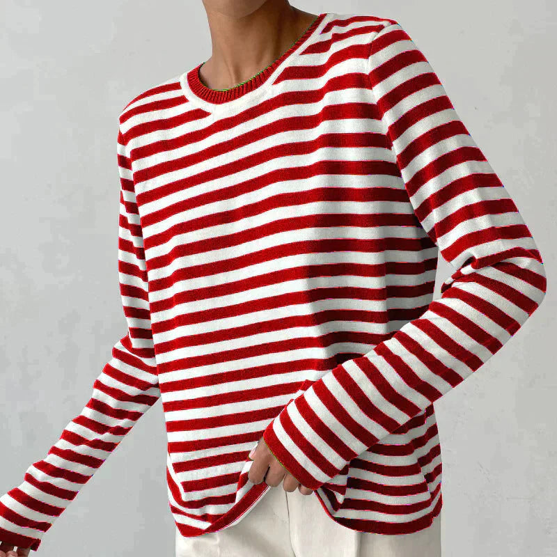 Striped T-Shirt Women – Elegant Casual Top for Everyday Wear