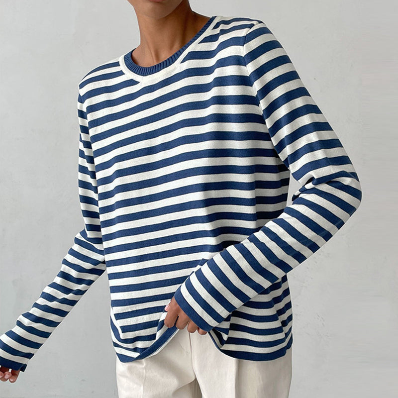 Striped T-Shirt Women – Elegant Casual Top for Everyday Wear