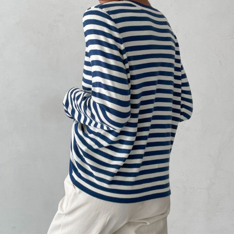 Striped T-Shirt Women – Elegant Casual Top for Everyday Wear