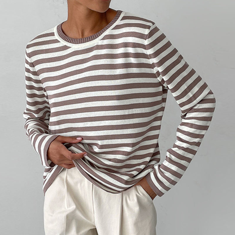 Striped T-Shirt Women – Elegant Casual Top for Everyday Wear