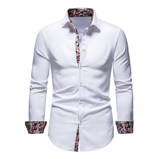 Anti-Wrinkle Dress Shirt – Men's Stylish, Comfortable, and Breathable Formal Wear