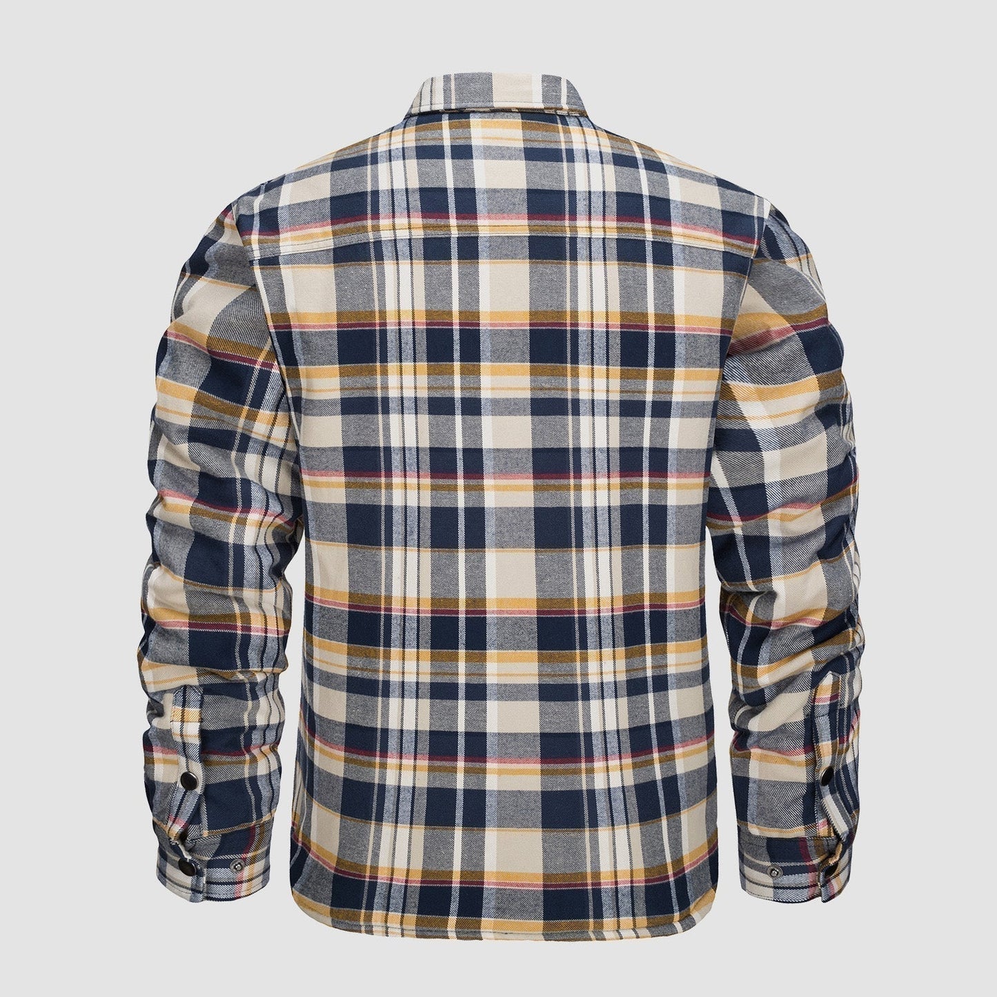 Flannel Jacket for Men – Striped Casual Outerwear for Fall