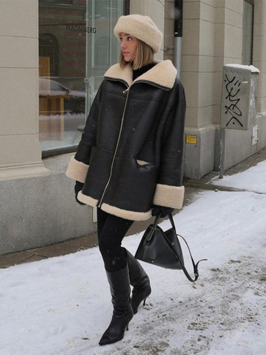 Fur Coat Women – Elegant Warm Faux Fur Outerwear for Winter