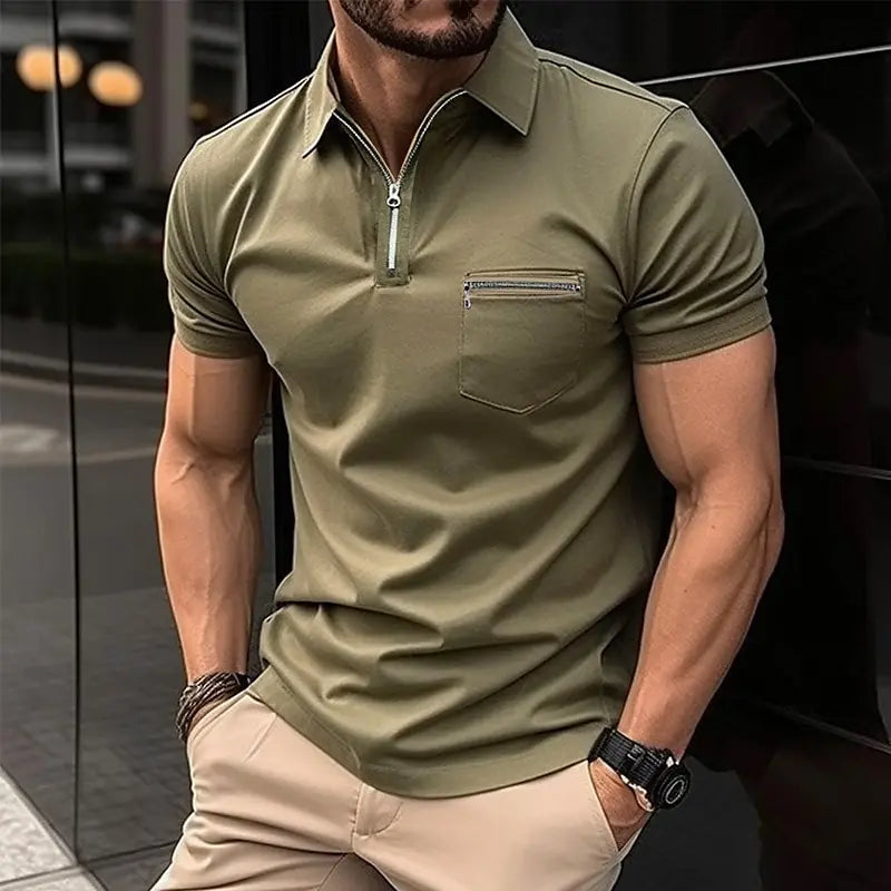 Men's Polo Shirt – Stylish Cotton Short Sleeve Casual Top