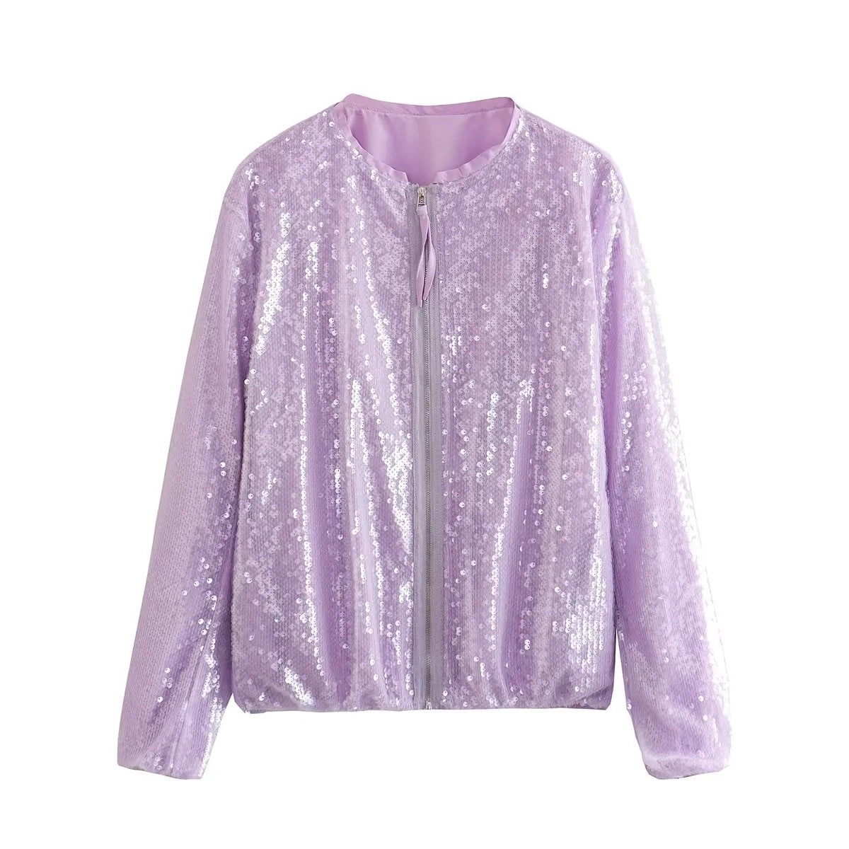 Sequined Bomber Jacket Women – Stylish Sparkly Outerwear for Parties