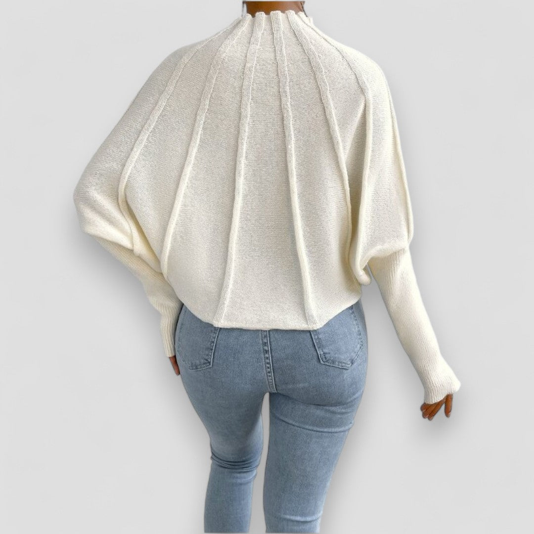 Knitted Roll Neck Sweater Women – Cozy Chunky Knit Pullover for Winter Fashion