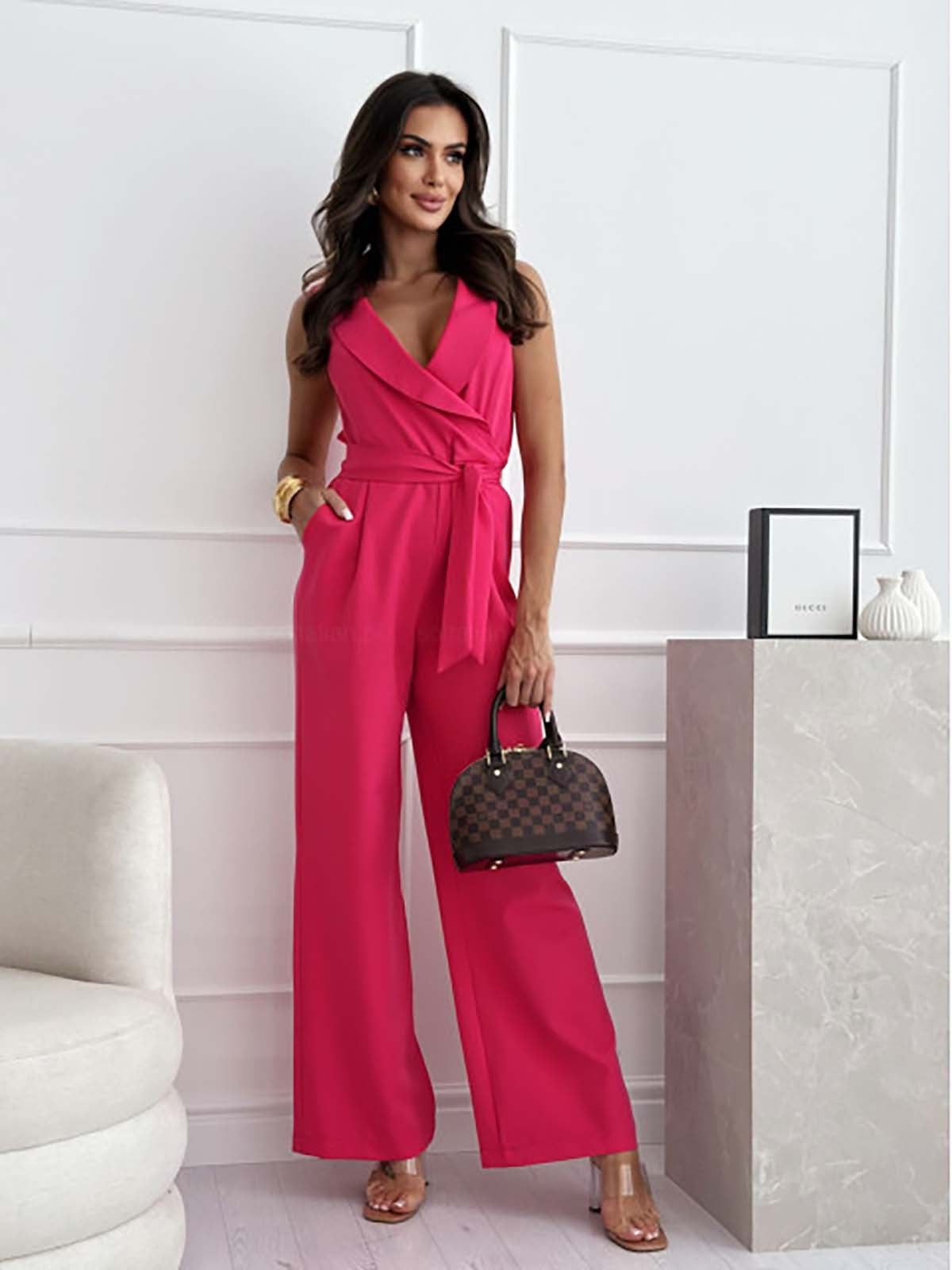 Jumpsuit for Women – Elegant Casual Romper with Sleeves