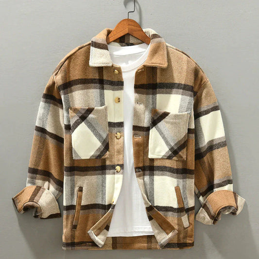 Flannel Jacket for Men – Cozy Plaid Outerwear for Fall