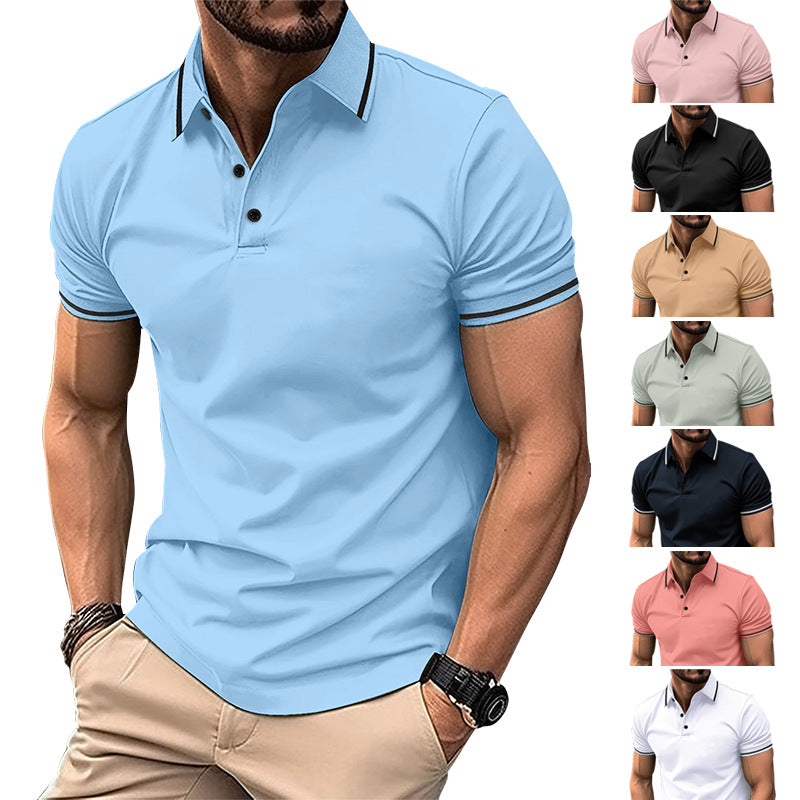 Men's Casual Polo Shirt – Comfortable Cotton Short Sleeve Top