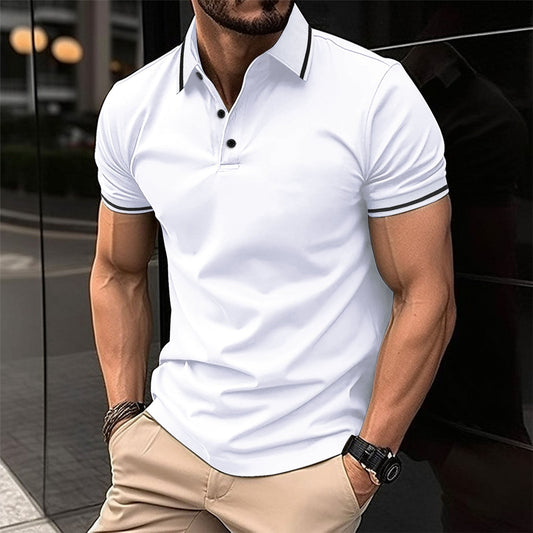 Men's Casual Polo Shirt – Comfortable Cotton Short Sleeve Top