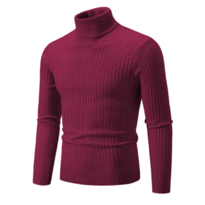 Casual Turtleneck Sweater for Women – Cozy Knit Pullover for Everyday Wear