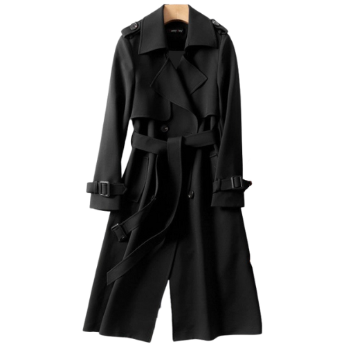 Women's Double-Breasted Coat – Stylish Warm Overcoat for Winter