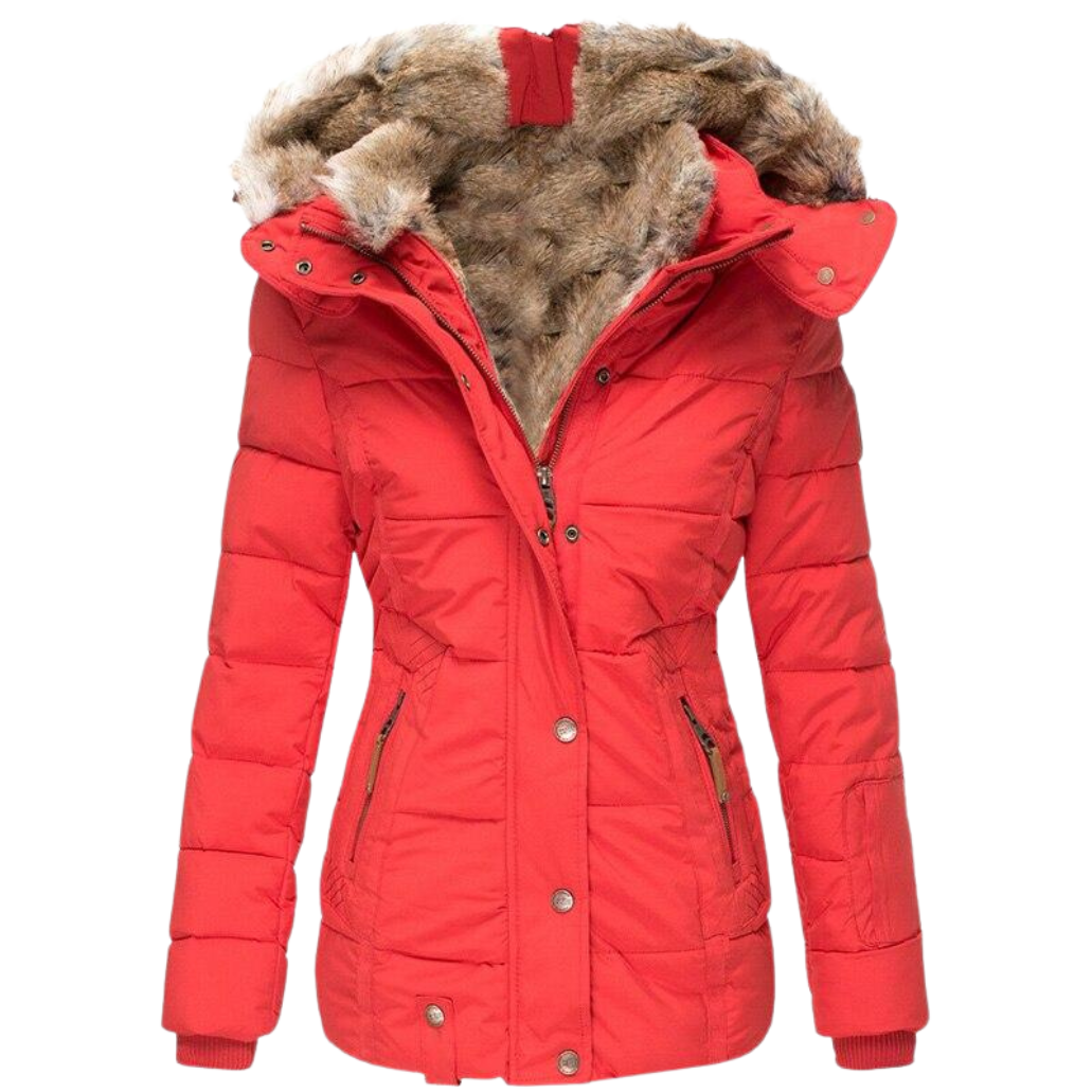 Women's Casual Fur Coat with Hood – Warm Stylish Outerwear