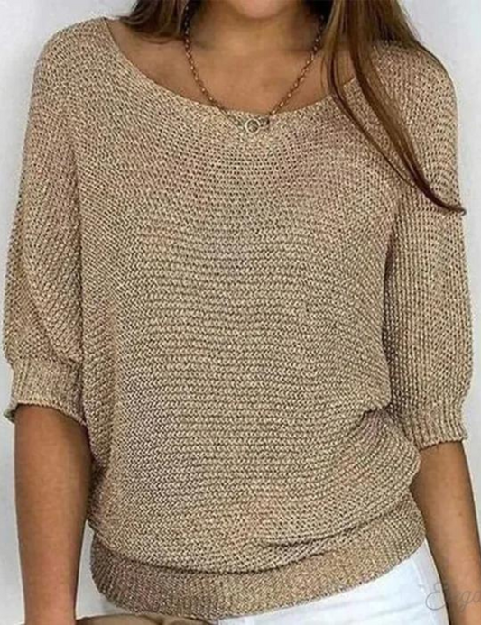 Cozy Knit Sweater Women – Soft Pullover for Casual Wear