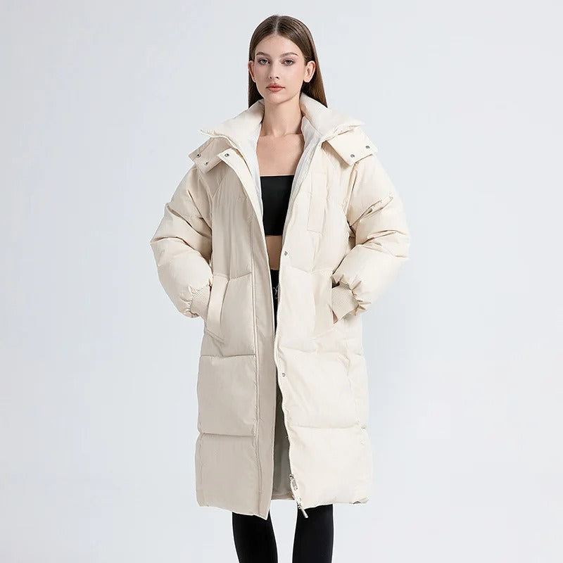 Winter Coat Women – Stylish Warm Jacket with Hood and Pockets