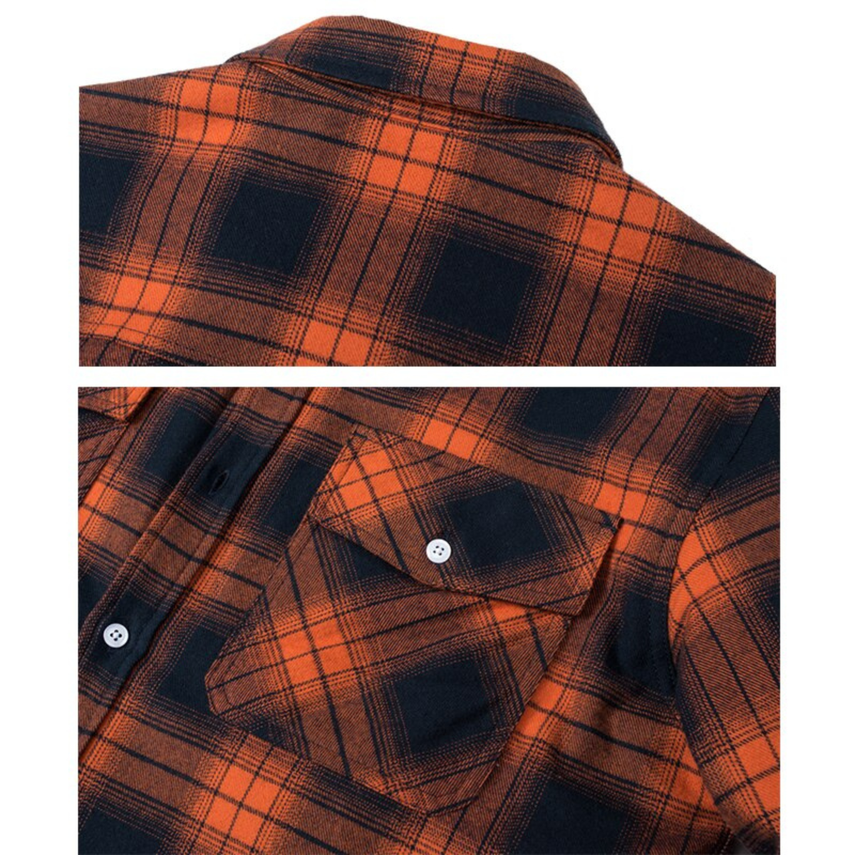 Fleece Jacket Men – Checked Warm Casual Outerwear