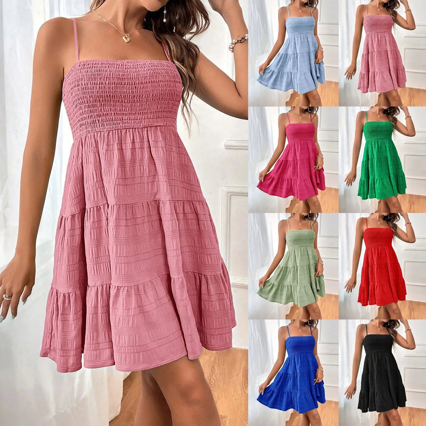 Summer Beach Dress – Lightweight Casual Sundress for Women