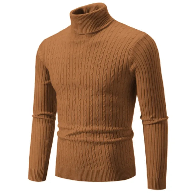 Casual Turtleneck Sweater for Women – Cozy Knit Pullover for Everyday Wear